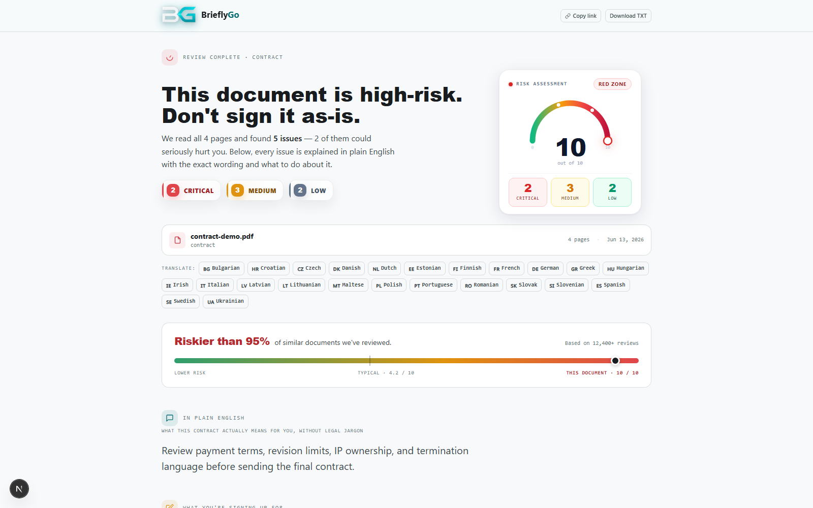 Freelancer report