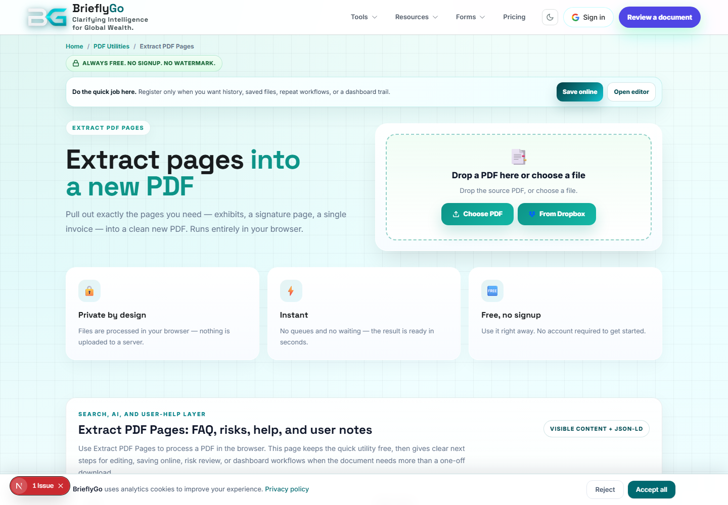Extract PDF Pages