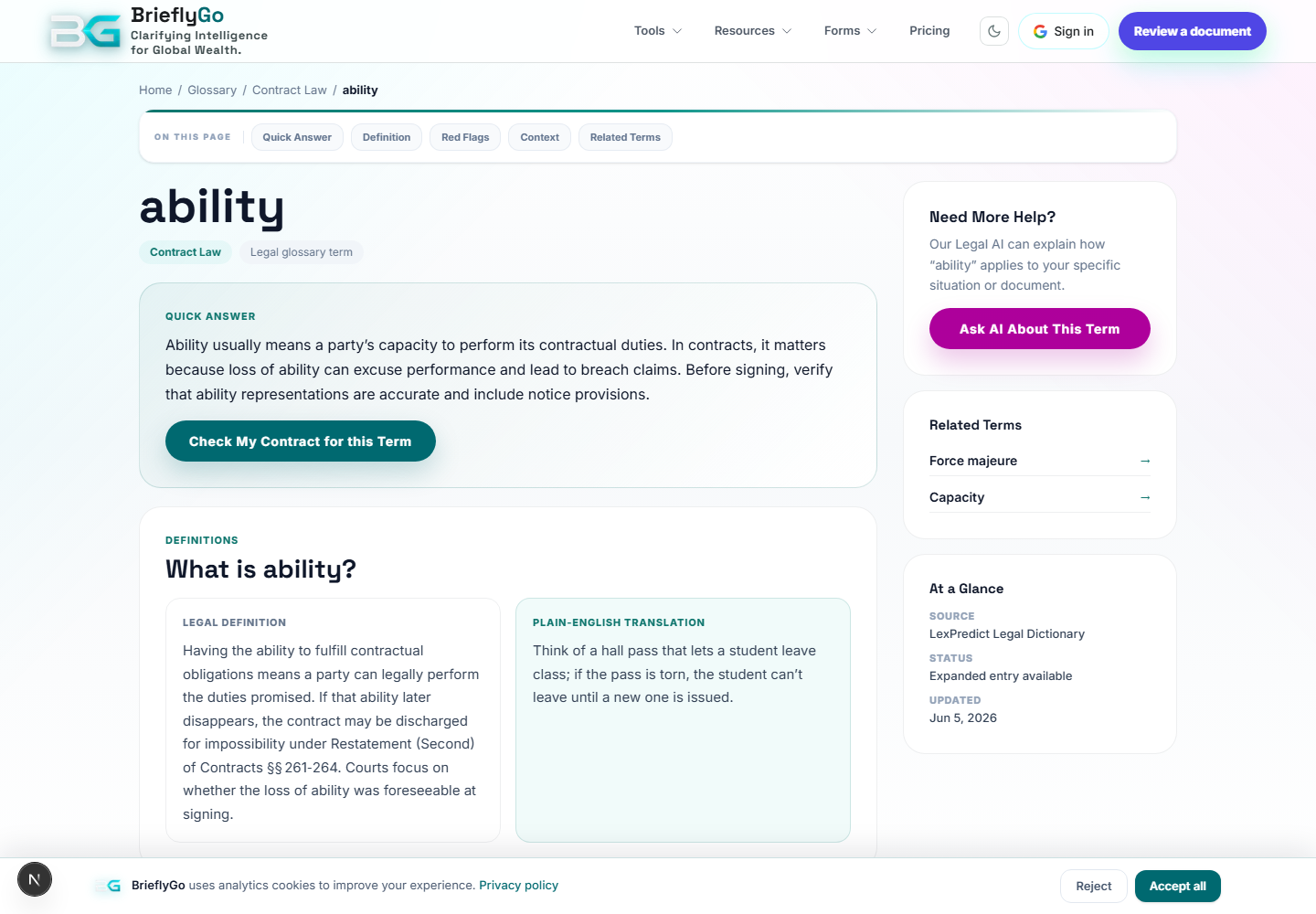 Glossary Term: Ability