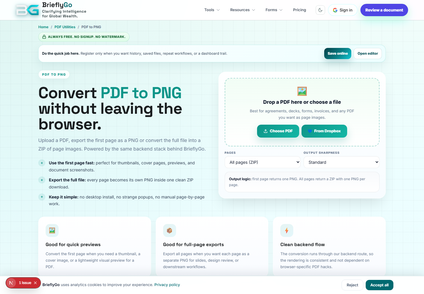 PDF to PNG screenshot