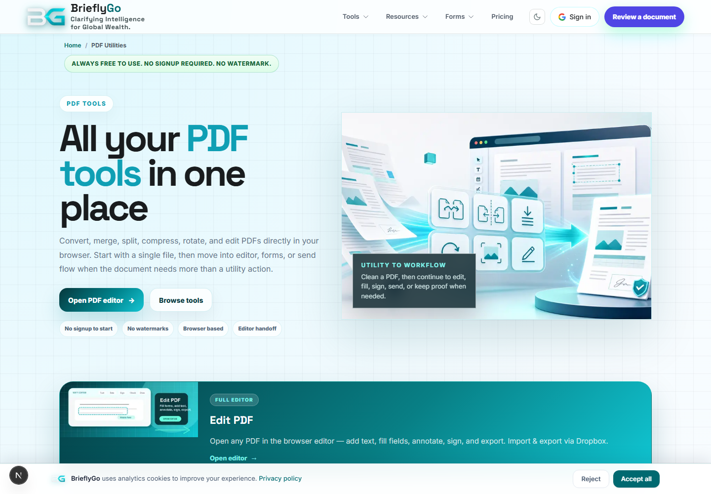 PDF Utilities screenshot