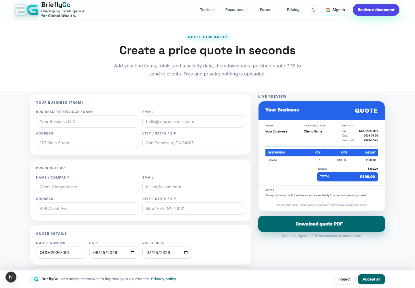 Quote Generator